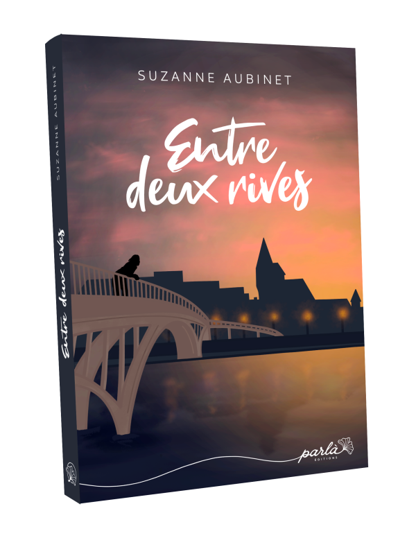 Couverture du livre Entre deux rives de l'autrice Suzanne Aubinet, couverture illustrée de la Meuse